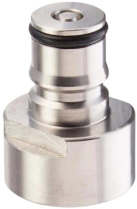 Home & Brewing Adattatore for attacco fusto con blocco a sfera Kit di conversione a sgancio rapido con blocco a sfera in acciaio inossidabile G5/8 Post liquido o gas Accessori per la preparazione dell