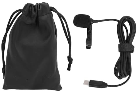 Lavalier Anti Störreferens USB-C-mikrofon för live streaming, videskaping, utomhusintervju, för Ace Pro omnidirectional Android Type-C-klipp på Lapel Mic （59.1in）