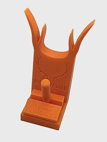 Generisch Soporte para armas cortas, para cazar, coleccionista, armas, pistola, 9 mm, magnético, impresión 3D (naranja)