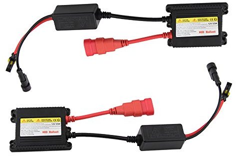 2 Unids Slim DC HID Balasto de xenón 55W 12V Control Electrónico Digital para H1 H3 H7 H8 H9 H11 H5 9005 9006 H4 Faros Bombilla de Xenón