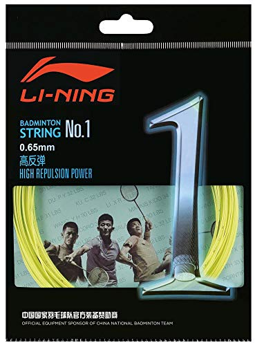 LI-NING No.1-10 M Set Gelb - Badmintonsaite, Badmintonstring