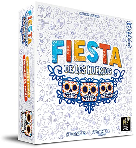 Fiesta DE LOS Muertos - Juego de Mesa Cooperativo con Adivinanzas para 4 a 8 Jugadores Recomendado a Partir de 10 Años