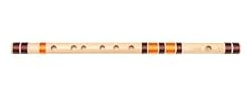 KHALSA MUSICAL C SHARP Bansuri de bambú de 7 agujeros con música de flauta de bambú