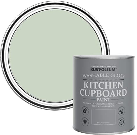 Rust-Oleum Green Kitchen Cupboard Paint in Gloss Finish - Laurel Green 750ml