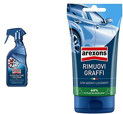 Arexons 1151405 Pulitore Cerchi & RIMUOVI GRAFFI 150 gr Pasta rimuovi graffi, togli graffi auto carrozzeria, speciali microparticelle