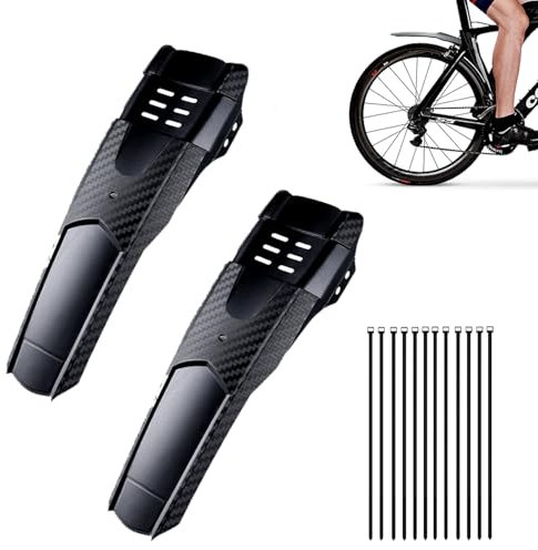 Raisand 2 Pezzi Parafango Bici Set,Parafango per Bicicletta da Montagna,Parafango per Mountain Bike,Parafanghi Anteriori e Posteriori Universali per Mountain Bike per Mountain Bike Bici da Corsa
