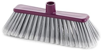 MAYA Escoba Multiusos Atomic. Propiedad Antigolpes Gracias al Taco de Goma. para Todo Tipo de Superficies. Disponible en Color Burdeos.