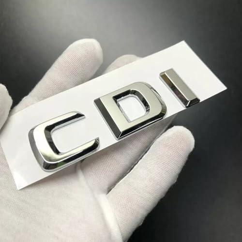 Argento cromato CDI auto lettere emblema badge numero bagagliaio per badge bagagli distintivi