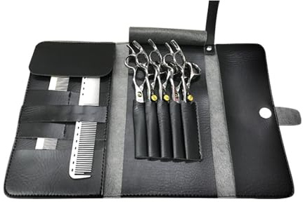 Bolsa de peluquería para profesionales, bolsa de peluquería de piel sintética, funda de tijeras, bolsa de tijeras, peluquero, cinturón de hombro, bolsa de herramientas de peluquería, bolsa para