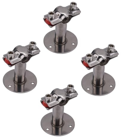 Veemoon 4piezas Soporte De Tubería Abrazadera De Anillo Clip De Tubo Abrazaderas Acero Inoxidable
