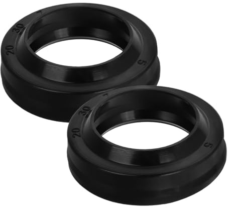 VALICLUD Kit 2 Pièces Joints D'étanchéité pour Vérin Hydraulique de Démonte-pneus, Compatible, Plastique Noir, Installation pour Entretien Pneumatiques