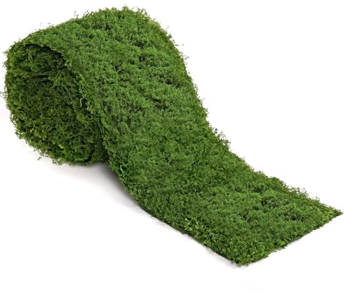 Artificial Moss Mat for Crafts 4 x 47 Green Fake Moss Roll Plants Decor | Betylifoy Faux Moss Mat for Decorating Green Fake Grass Mat Planters DIY Table Centerpieces Fairy Garden Wedding Decor