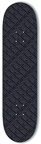 Fracture Skateboards All Over Comic Skateboard Deck Black 8.25