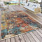 Paco Home In- & Outdoor Teppich Modern Nomaden Design Terrassen Teppich Bunt, Grösse:Ø 200 cm Rund