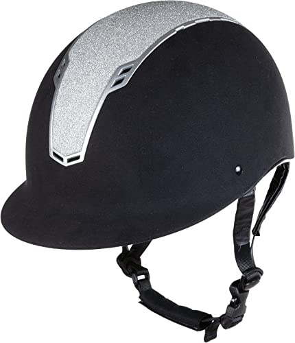 HKM Graz Cascos, Niños, Negro/Plata, M-L (57-59cm)
