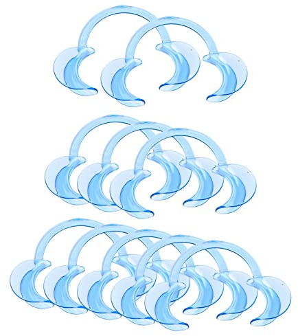 Vicloon Mouth Opener,10 Pcs Dental Mouth Opener,C-Shape Cheek Retractors for Open Mouth Game,Dentistry,Teeth Whitening,Suitable for Adults and Kids