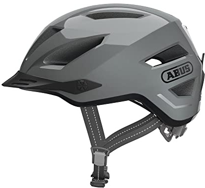 ABUS casco da città Pedelec 2.0 - casco da bicicletta con luce posteriore e parapioggia - per il traffico cittadino - per uomini e donne