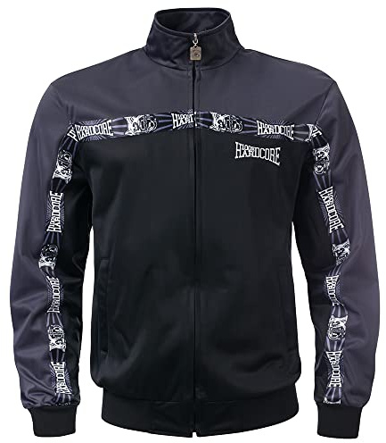 100% Hardcore Giacca da allenamento classica da uomo, grigio., M