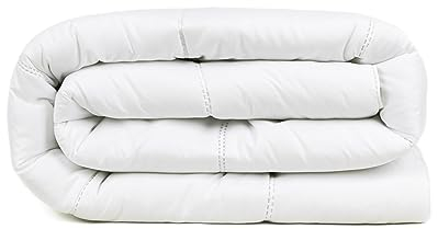 TRAMAS+ Relleno Nórdico Microfibra 200 gr/m² para Cama de Fibra Hueca Siliconada Color Blanco, Suave, Cálido Minimalista - (Cama 90)