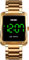 findtime LED Digital Herrenuhren Kalender Edelstahl Minimalistische Armbanduhren für Herren Gold