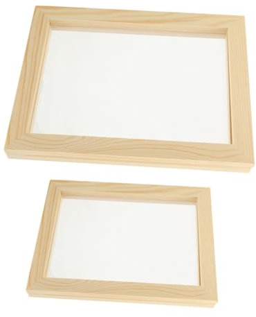Operitacx 2st Handgeschöpfter Papierrahmen Rahmenset Für Die Papierherstellung DIY-Set Zur Papierherstellung DIY-Rahmen Zur Papierherstellung Form Zur Papierherstellung Holz Handbuch Netz