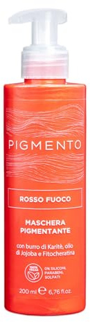 Pigmento, Maschera Pigmentante per Capelli Rosso Fuoco, 200ml