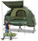 GYMAX Zelt mit Feldbett, Campingbett mit Schlafsack, Luftmatratze & Kissen, Campingzelt mit Sonnenschutz & Tragetasche, Campingliege für Wandern, Angeln & Picknick