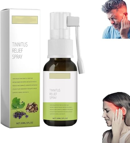 Brianelle Auridrip Tinnitus Relief Spray,Tinnitus Relief for Ringing Ears,Echo Ease Tinnitus Inhaler,Earwax Cleaning Care Spray,Effectively Improves Hearing and Relieves Discomfort (1 Pcs)