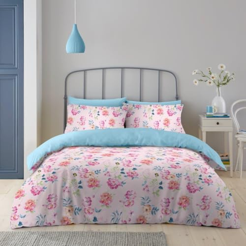 Lions Micrifibre Bedding Sets - 100% Polyester Reversible Printed Pattern Quilt Duvet Cover with Pillowcase, Soft Pattern Bed Linen