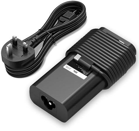 ZORUBUM 65W USB C Laptop Charger Compatible with Dell XPS 12 13 15 17 Series, Latitude, Precision, Optiplex, Chromebook, Inspiron, P/N, Type C Notebook Power Cord Supply