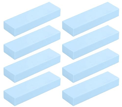 Dispariteur de Rayures pour INOX - Gomme pour Acier Inoxydable - 8 Pièces Réutilisable en Caoutchouc Détachant pour Ustensiles De Cuisine Tartre Appareils Ménagers Évier
