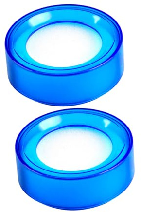 WEKAMOS Esponja Húmeda para Dedos Azul para Uso Financiero, 2piezas, Redonda de Plástico y Esponja, Mejora Eficiencia y Fácil de Limpiar para Oficina