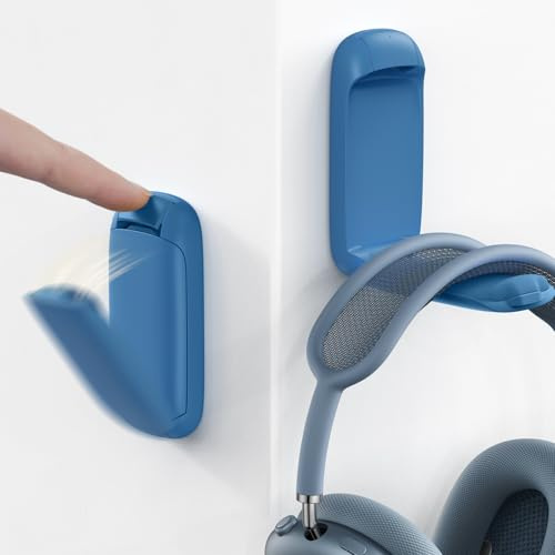 Lamicall Headset Halterung, Kopfhörer Halter - [Faltbar & Klein] Selbstklebender Gaming Headset Ständer für Schreibtisch/Wand, Kopfhörerhalter Headphone Haken Kleben für Airpods Max, Gaming Zubehör