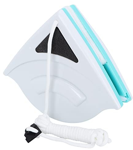 Rengue Magnetisk Fönsterputsare, Torkare, Plast, Triangulär Form, för Fönster 0,2 Tum Till 0,6 Tum Tjocka, med Säkerhetsrep Magnetisk Fönsterputs, Dubbelsidigt Glas Nan Hushåll Dagligen