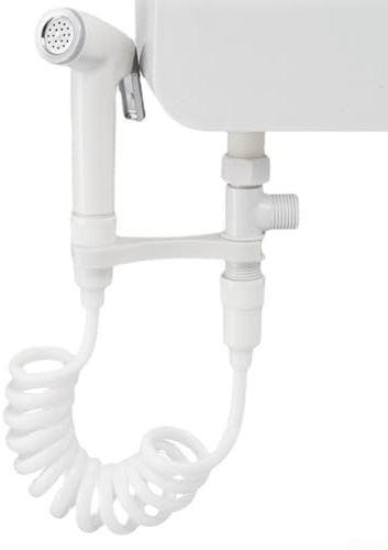 PureBowlic Bidé Shattaf spraykit med slang, ABS toalett duschhuvud set för hygienrengöring och bevattningsväxter, 1/2 tums gränssnitt handhållen duschspruta med krok, installera enkelt ingen borr