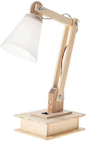 matches21 HOME & HOBBY LED Tischlampe DIY Holz Bastelset für Kinder ab 12 Jahren als Elektronik Bausatz