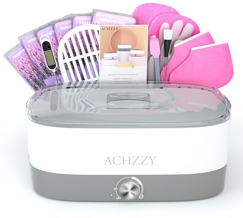 Máquina de cera de parafina para manos y pies – Achzzy cera de parafina baño 4000 ml calentador de cera de parafina Kit hidratante de tiempo automático y mantiene caliente máquina de cera de manos