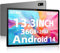 LINROM 2K Tablet 13.3 INCH e 5G WiFi, Android 14.0, INCELL 2000 * 1200, 11580mAh, 36GB RAM, 256GB ROM (2TB Expansion), Octa-Core 2.0GHz, 13MP+8MP, Tablet with Case/GPS/Bluet 5.0, Grey