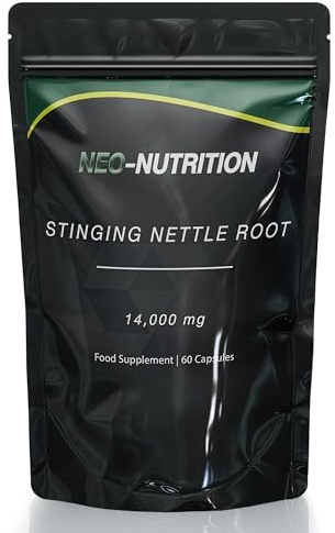 Stinging Nettle Root | 60 Nettle Root Capsules - 14,000mg per Serving (28:1 Extract) | High Strength Nettle-Leaf Supplement | Non-GMO, Gluten & Dairy Free | UK