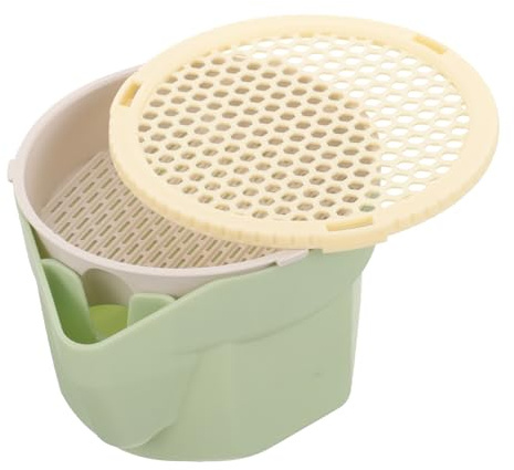 GALPADA Soilless Hydroponic Cat Grass Planter Cup with Removable Tray for Indoor Gardening Breathable Catnip Nursery Box for Hairball Control and Home Balcony Use