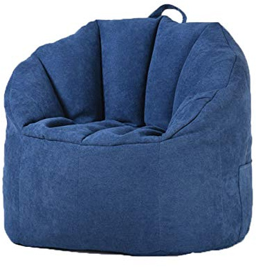Fodera per poltrona a sacco, design morbido con schienale alto per riporre animali di peluche, imbottitura non inclusa