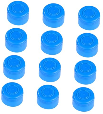 Hemobllo Tapas Reutilizables Para Botellas De Agua y Cubos, Tapa De Jarra De Agua Antiderrames 55 Mm, Color Azul, 35 Unidades, Para Uso Doméstico y Oficina