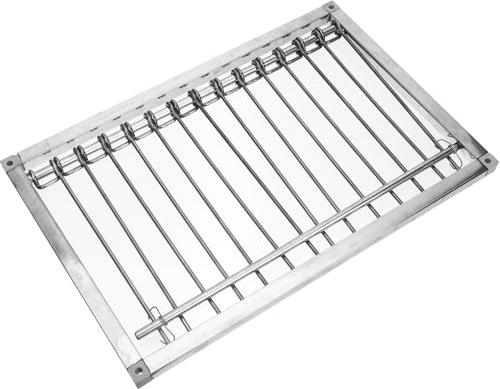 PLAFOPE Puerta para Palomas de Acero Inoxidable 39 Cm Entrada para Jaula de Palomas Suministros para Palomar Puerta Unidireccional para Cría Accesorio Práctico para Pajareras