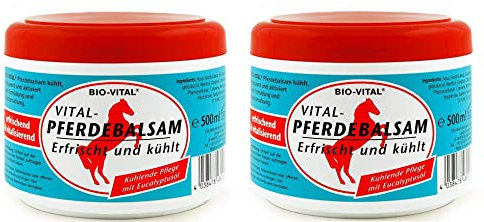 Bio Vital Balsamo per cavalli 500 ml – Olio di eucalipto, Balsamo Sport Gel