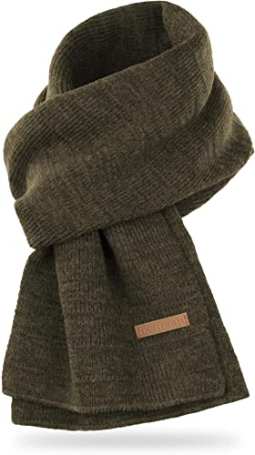 normani Herren Winterschal, Strickschal in verschiedenen Designs und Farben Farbe Sudbury/Beige-meliert