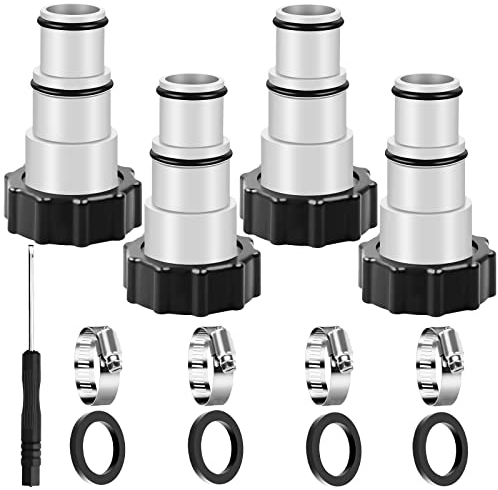 Poolschlauch Adapter, Adapter A für Intex Pool, Ersatz Schlauchadapter für Pumpen, Anschluss Für Ø 32 Und 38 Mm Pool-Schlauch, Pool Anschluss Zubehör (13 Komponenten))
