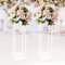 2 soportes de acrílico para flores, para bodas, fiestas, decoración, macetas, para jardín, jarrón acrílico, para bodas, centros de mesa (100 cm)