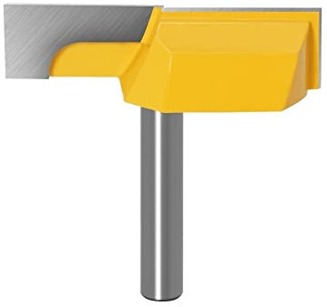 1pc Cleaning Bottom Router Bits with 8mm Shank,2-1/4 Cutting Diameter for Surface Planing Router Bit