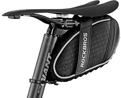ROCKBROS Fahrrad Satteltaschen Fahrradsitz Taschen Werkzeugtasche Fahrradtasche Wasserabweisend beim Leichten Regen Reflektierend