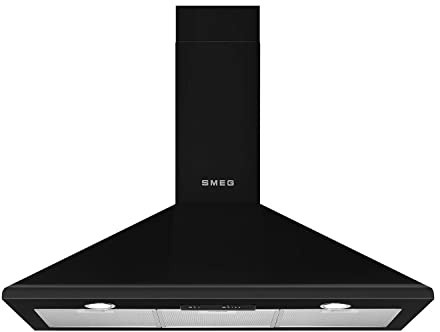 Smeg Hotte de cheminée 90 cm – Noir